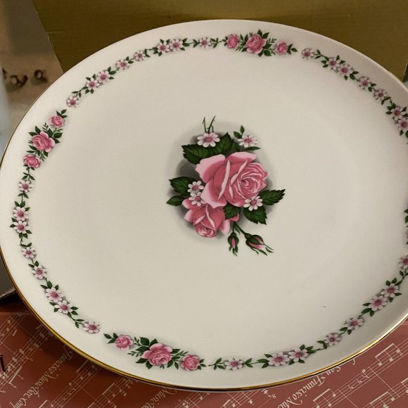 The Old San Francisco Music Box Company Happy Birthday Cake Plate/New